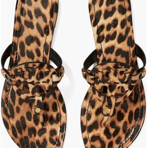 Tory Burch Leopard Print Miller Sandals - Size 7